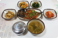 고등어양념구이정식(5,500원)